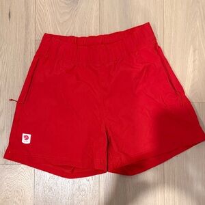 Fjallraven Women's Red Athletic Shorts